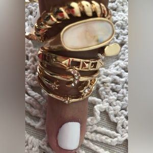 TORRID GOLD PINK SET OF 5 SIZE 10